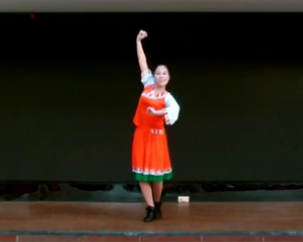 石家庄花姿的广场舞《美丽的姑娘》教学视频