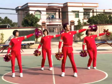 小李的花球广场舞《新年好DJ》教学视频