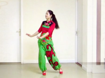 柔石柔柔的广场舞《火红的日子》教学视频