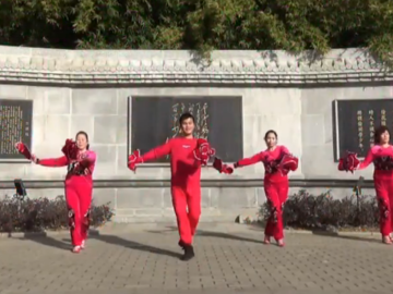 周周的秧歌手绢广场舞《过年的味道》教学视频