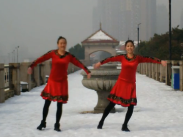 安庆轻翎的广场舞《狗年大吉》教学视频