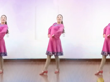 山东紫怡然的广场舞《最美的草原最美的你》教学视频