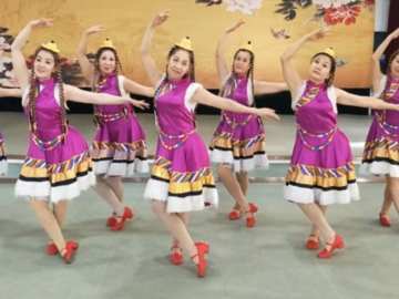 大庆石化老年大学广场舞《神奇的布达拉》教学视频