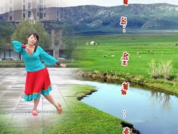 新余阳光广场舞《我是一条小河》视频