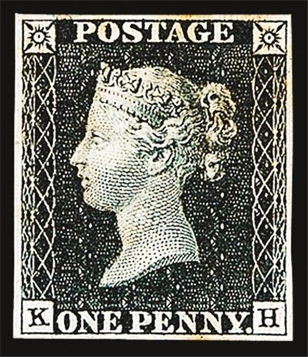世界上第一枚邮票 黑便士的故事