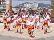 海南省白沙县老年人艺术团 花竹舞 民族舞 高清舞蹈视频
